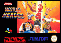 World Heroes Super Famicom JP box art
